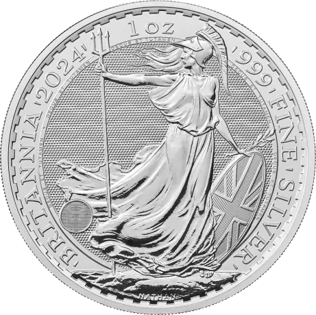 Stříbrná mince Britannia Charles III 2024, 1 oz