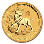 Zlatá mince Lunární série II - Rok Psa 2018, 1 oz