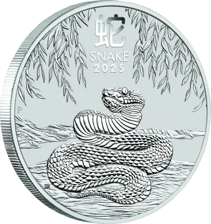 Stříbrná mince Lunární série III - Rok Hada 2025, 1/2 oz