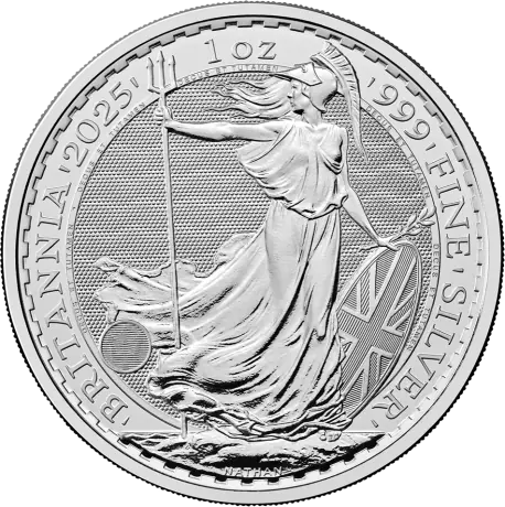 Stříbrná mince Britannia Charles III 2025, 1 oz