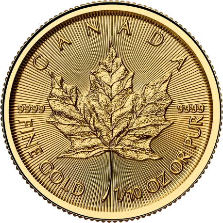 Zlatá mince Maple Leaf 2025, 1/10 oz