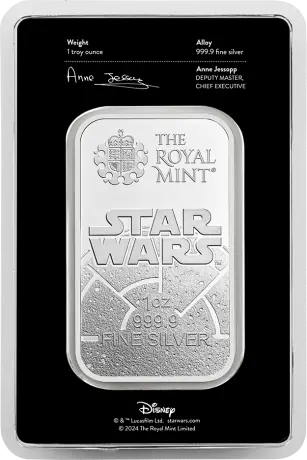 Stříbrný slitek The Royal Mint, Star Wars Dark Side, 1 oz