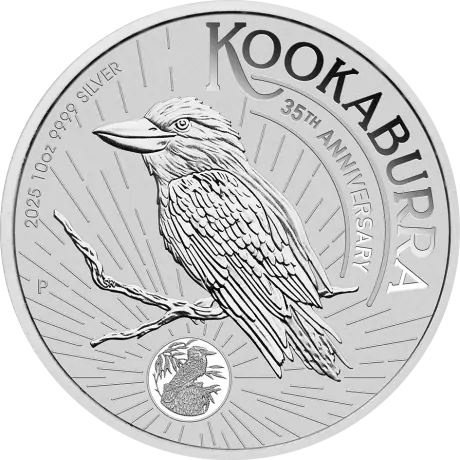 Stříbrná mince Kookaburra 2025, 10 oz