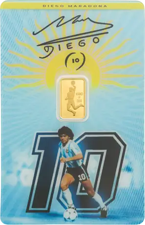 Zlatý slitek PAMP - Diego Maradona, 1 g