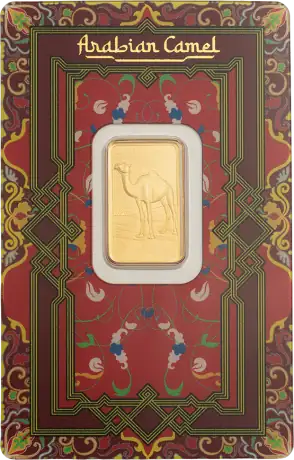 Zlatý slitek PAMP - Arabian Camel s rámečkem, 5 g