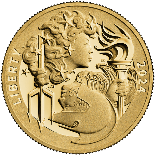 Liberty a Britannia 2024, 1 oz zlata