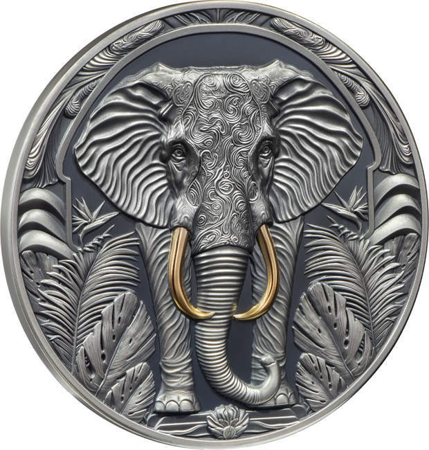 Slon, 2 oz stříbra