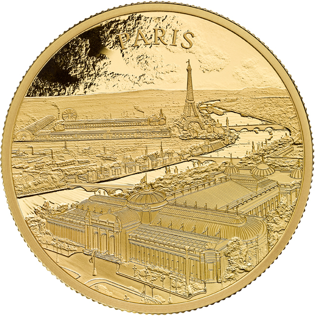 Výhled na město: Paříž, 1 oz zlata