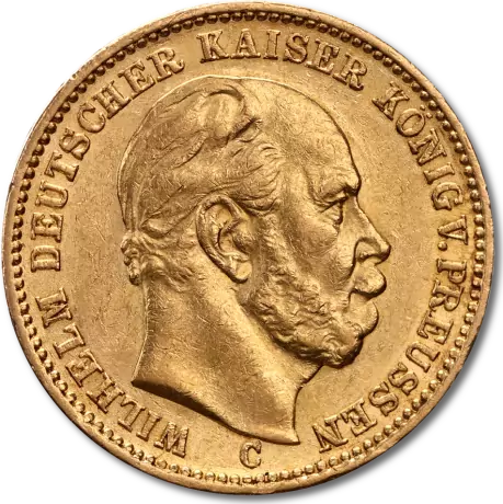 Zlatá mince Císař Wilhelm I. pruský, 1871-1888, 7 g