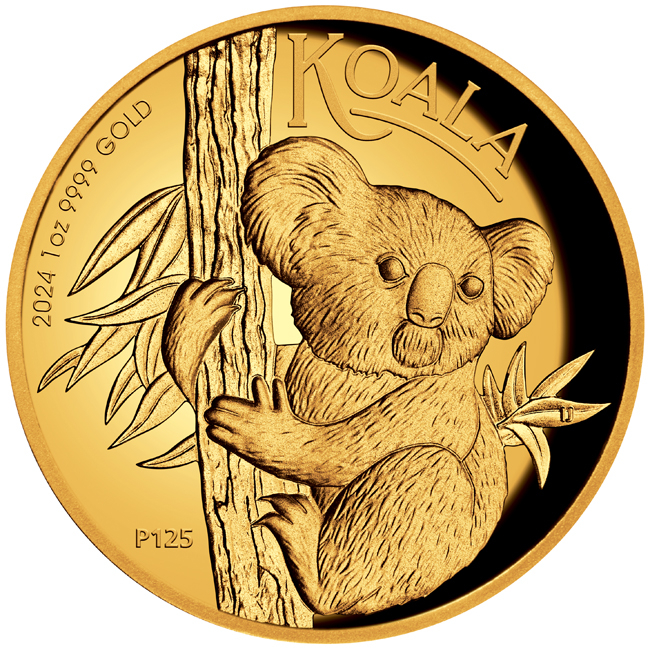 Zlatá koala v etuji 2024, 1 oz