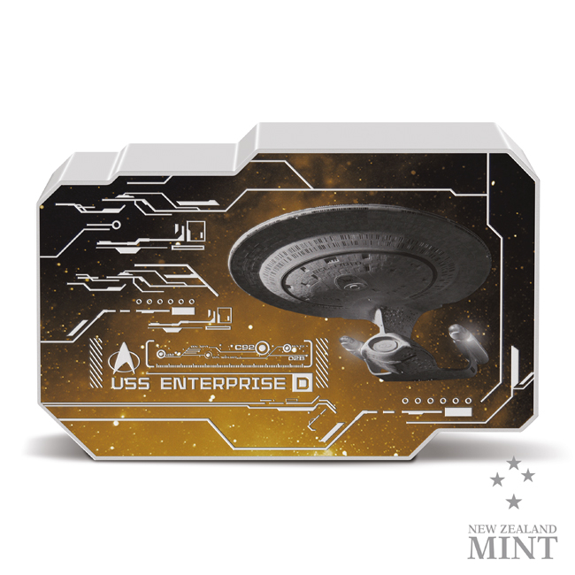 USS Enterprise NCC 1701-D, 1 oz stříbra