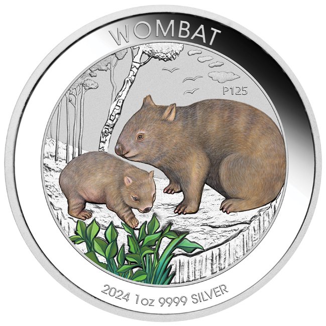 Wombat 2024, stříbrná mince v blistru