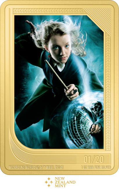 Harry Potter: Luna Lovegood - stříbrná sběratelská mince, ražba 20 ks