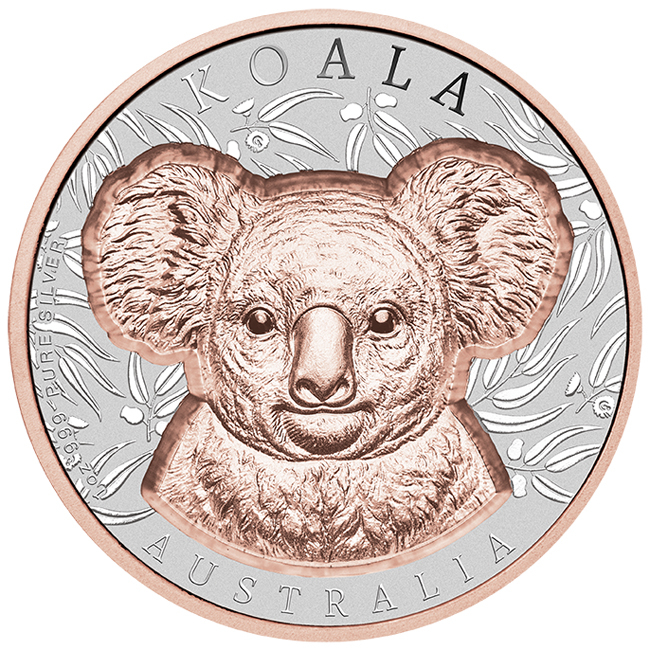 Stříbrná mince Koala 2025 v etuji, 1 oz 