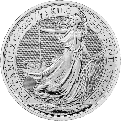 Stříbrná mince Britannia  Charles III 2025, 1 kg