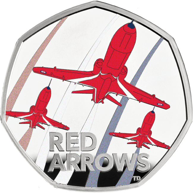 Red Arrows, 14 g stříbra v etuji